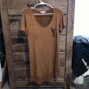 🤎 Suede T-Shirt Dress 🤎